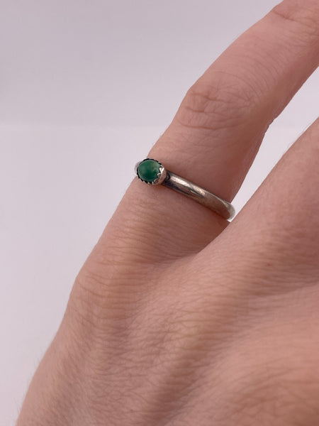 size 5.25 sterling silver turquoise ring