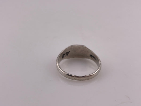 size 8.5 sterling silver 'JKG' initials ring