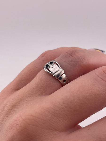 size 6.75 sterling silver belt ring