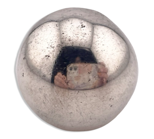 size 8.25 sterling silver stoneless dome ring