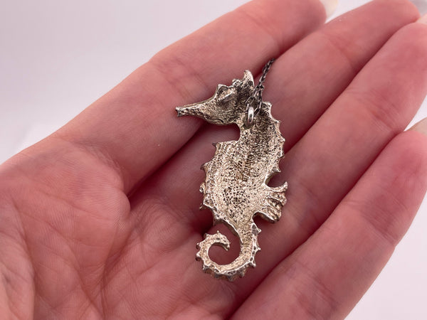 sterling silver seahorse pendant necklace