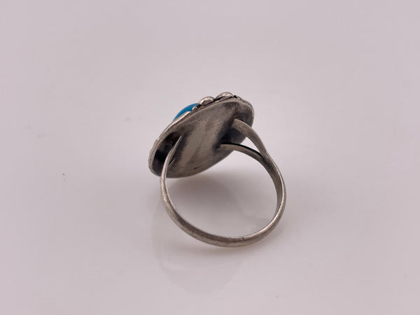 size 7.25 sterling silver turquoise ring