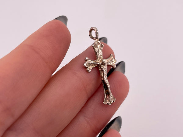 sterling silver Crucifix cross pendant ***AS IS***