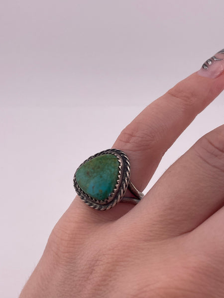 size 6.25 sterling silver turquoise ring