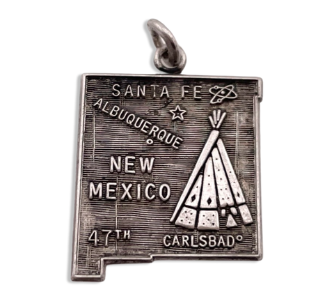 sterling silver New Mexico pendant
