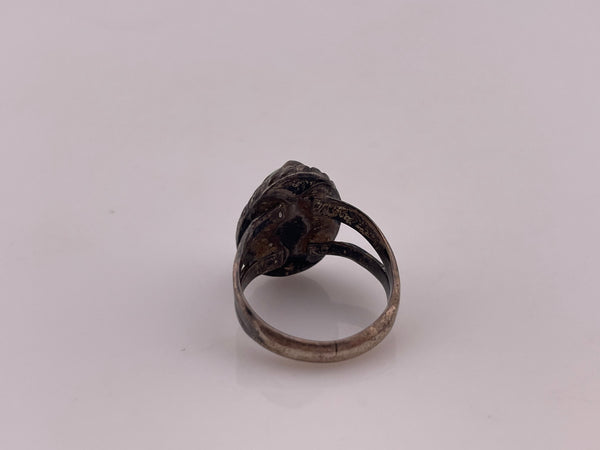 size 5.5 sterling silver turquoise ring ***AS IS***