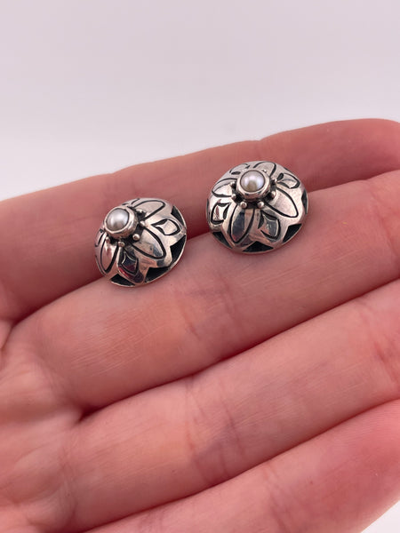 sterling silver Lori Bonn pearl post earrings ***Non sterling posts***