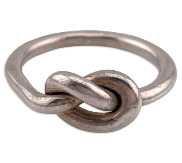 size 5.25 sterling silver knotted ring