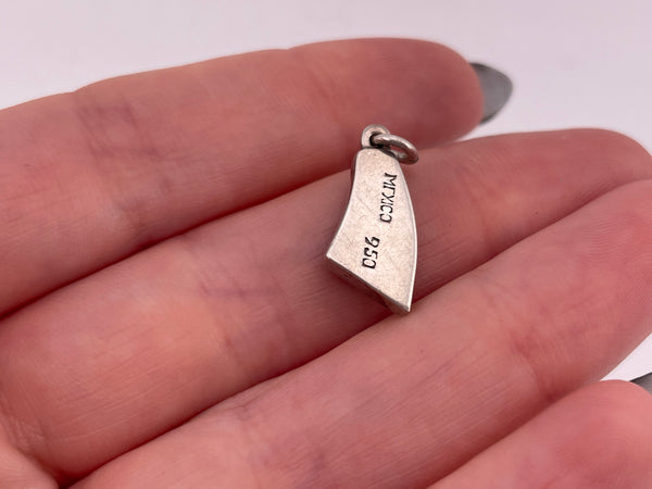 sterling silver lab opal pendant