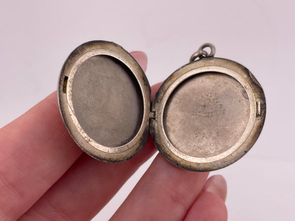 sterling silver "MBD" "CAD" initials letters locket pendant