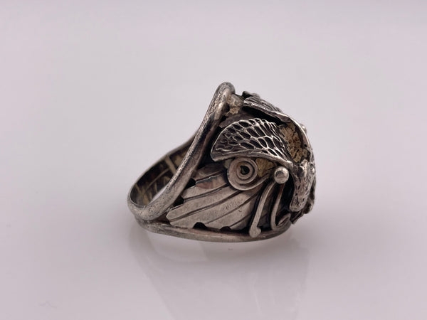 size 12.25 sterling silver eagle ring