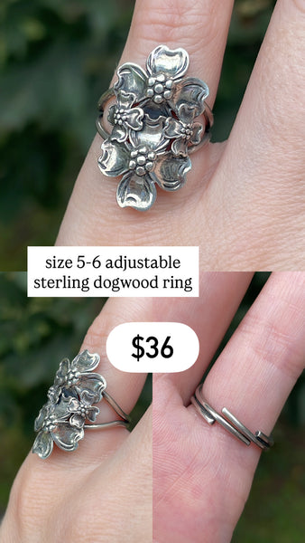 RESERVED PRIVATE LISTING -- sterling silver rings x 3 A3