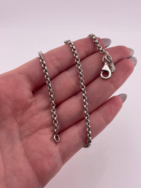 sterling silver 16 1/4" Silpada rolo chain link necklace