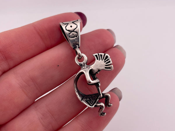 sterling silver Kokopelli pendant