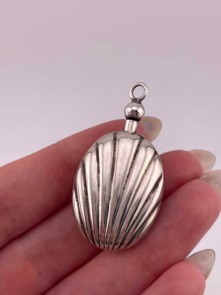 sterling silver perfume vial bottle pendant