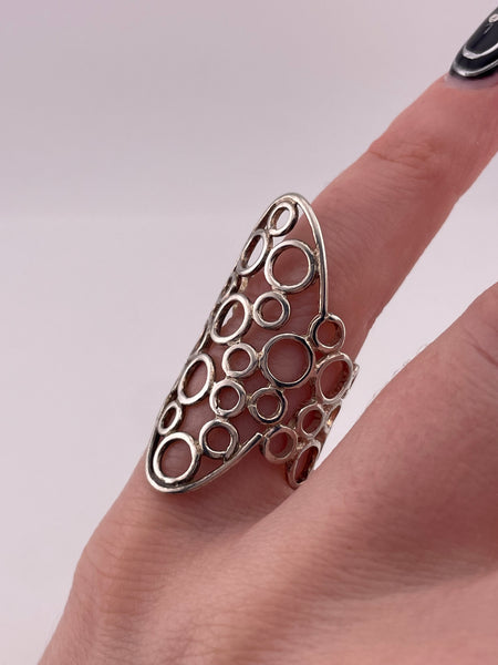 size 5 sterling silver circles ring