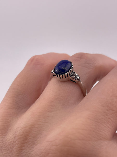 size 7 sterling silver lapis ring