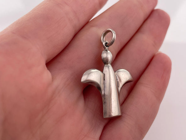 sterling silver angel pendant