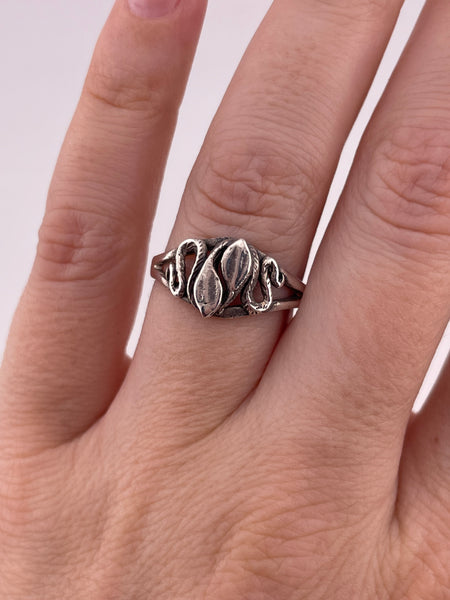 size 8.5 sterling silver snake ring