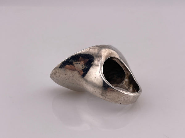 size 6.25 sterling silver heavy stoneless chunky ring