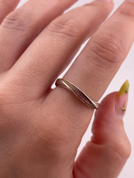 size 9 sterling silver resin ring