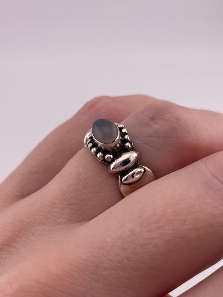 size 6.75 sterling silver moonstone ring