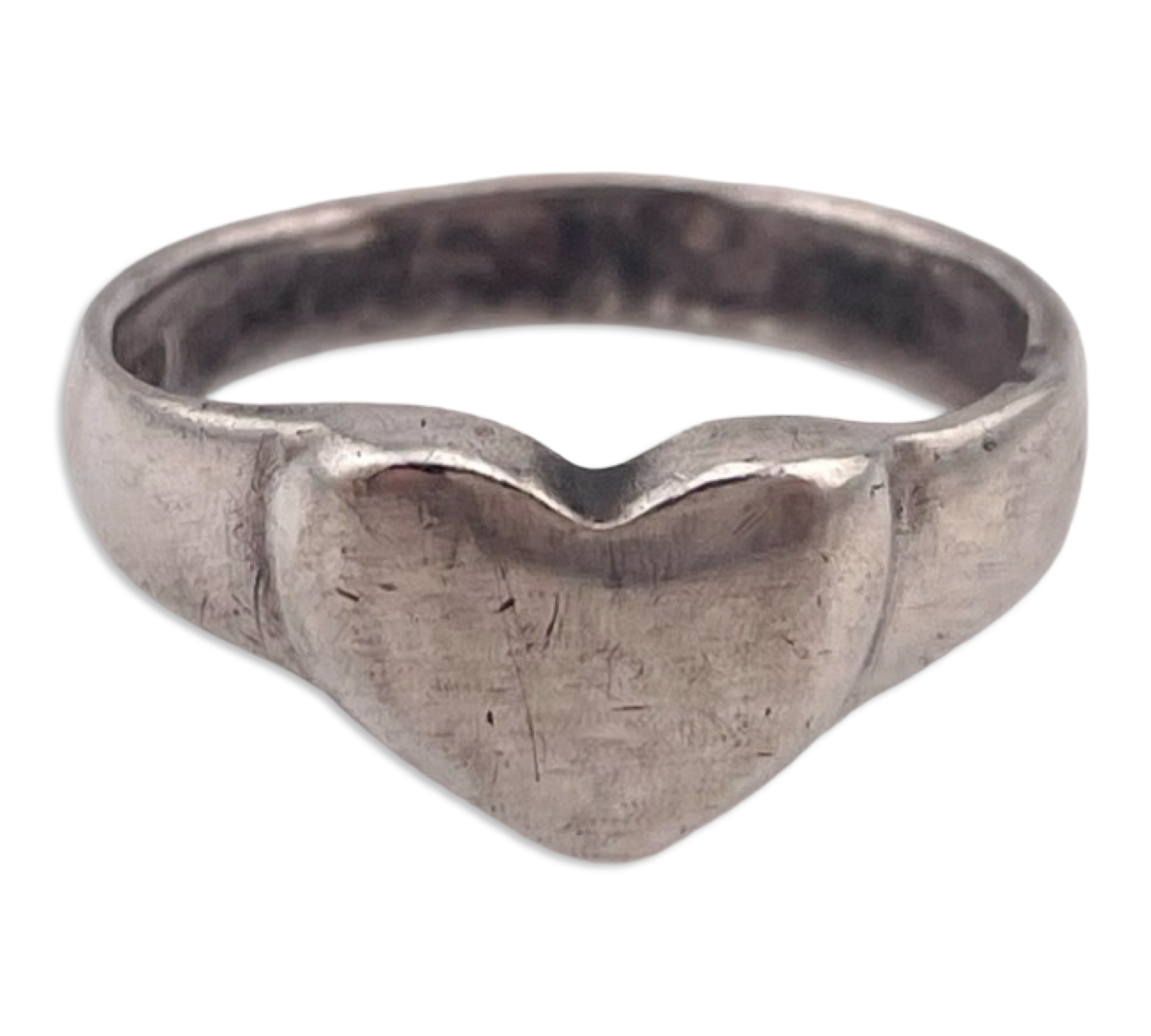 size 7.25 sterling silver heart ring