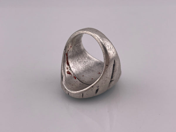 size 8 sterling silver very worn turquoise ring