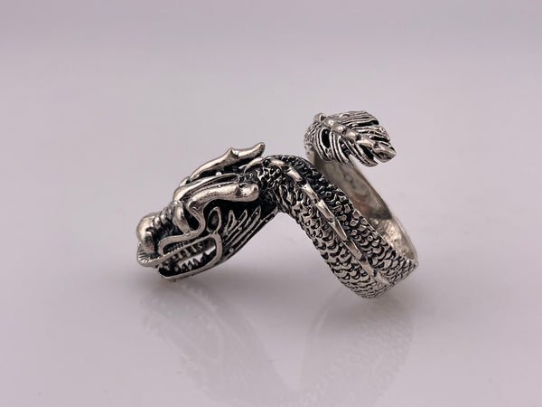 size 10.5 sterling silver dragon ring