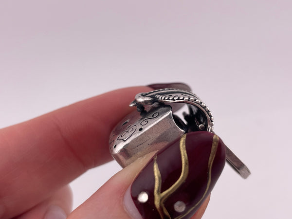 sterling silver mini purse compartment pendant ***opens***