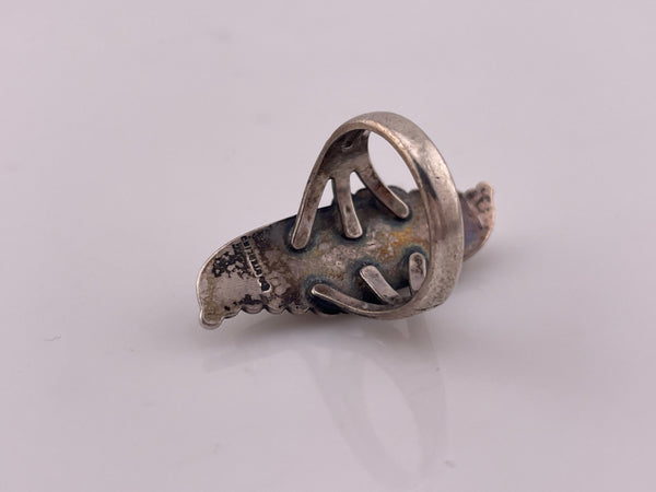 size 6 sterling silver turquoise ring