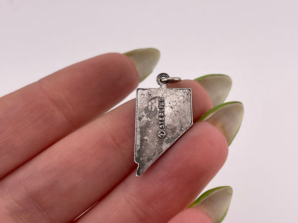 sterling silver Nevada state pendant