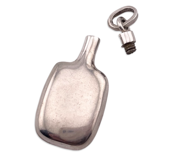 sterling silver Mexican perfume bottle pendant