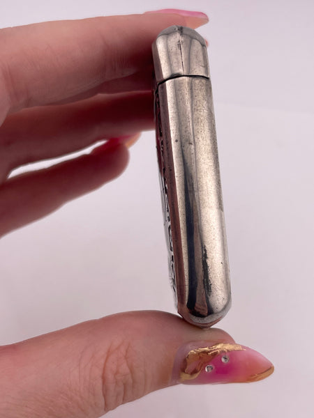 sterling silver 'WTP' monogrammed matchbox safe