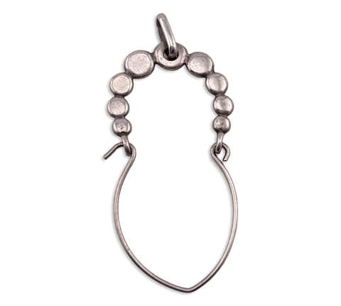 sterling silver charm holder pendant
