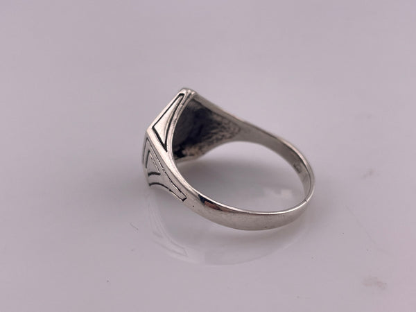 size 13 sterling silver pentagram star ring