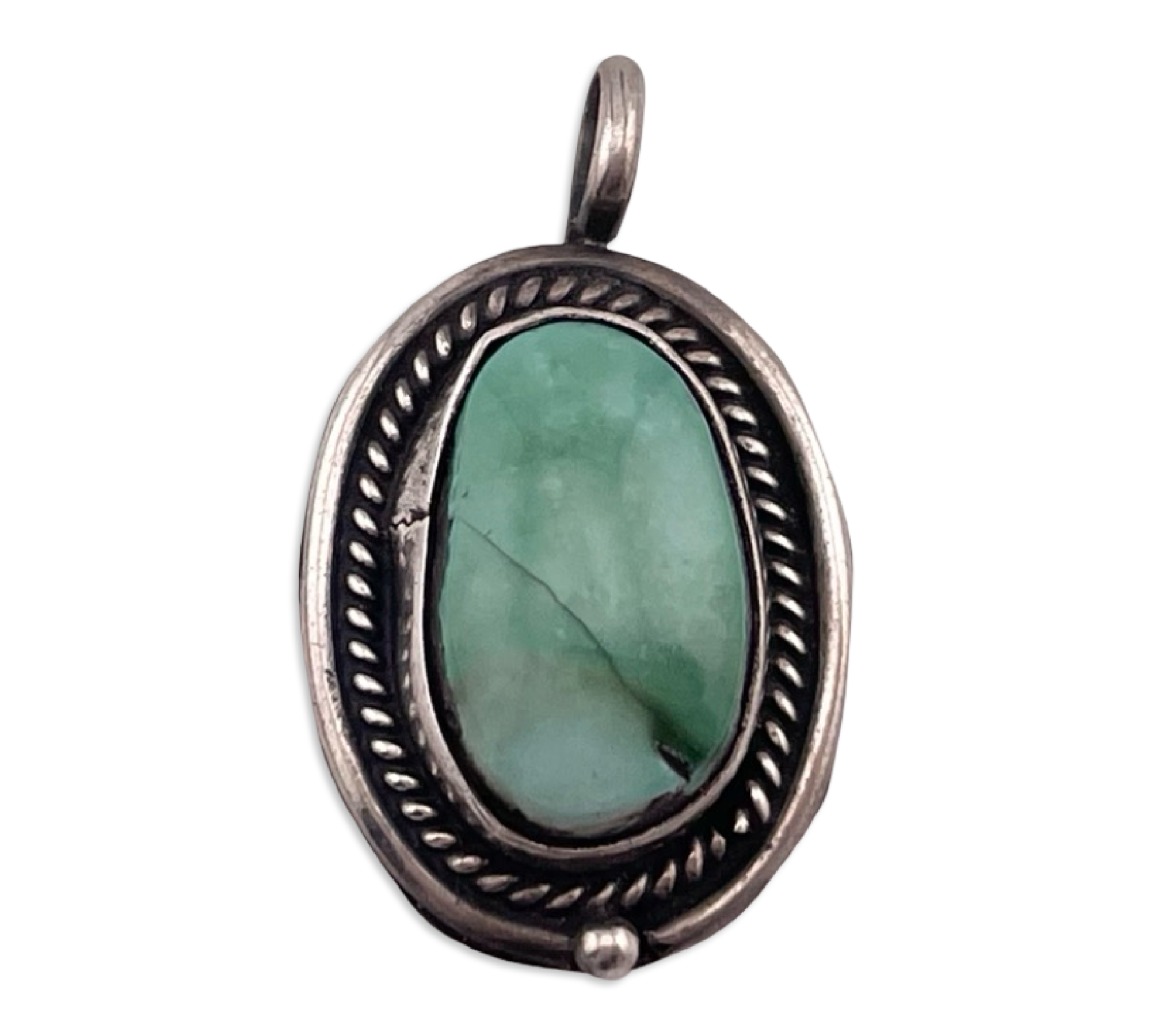 sterling silver turquoise pendant