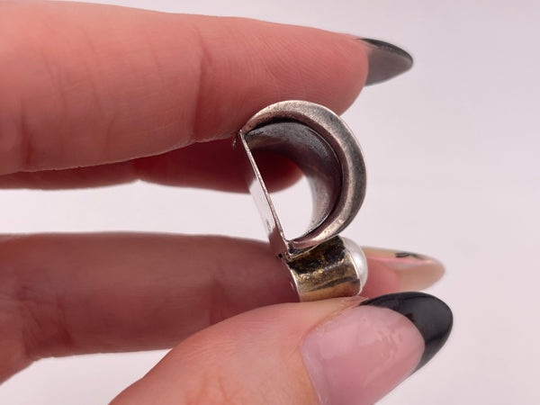 sterling silver pearl pendant