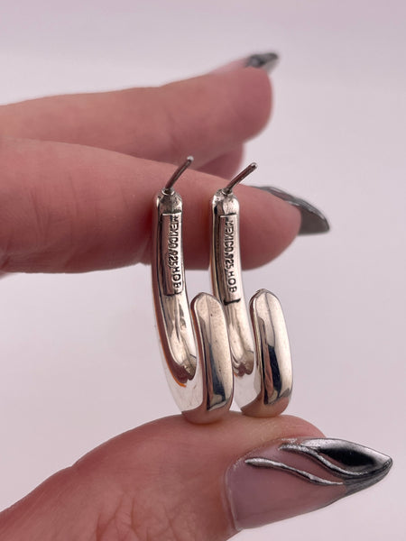 sterling silver j-hook post earrings ***Not Sterling Posts***