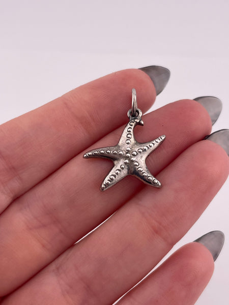 sterling silver starfish pendant