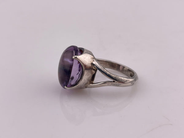 size 7.25 sterling silver amethyst ring