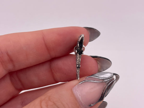 sterling silver fish pendant