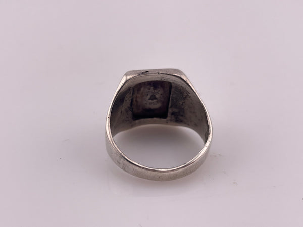 size 9.75 sterling silver Bell Trading Post rectangle turquoise ring