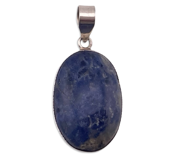 sterling silver sodalite pendant