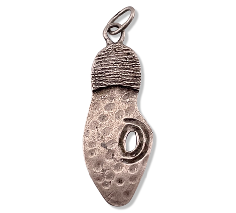 800 silver hole in shoe sole pendant