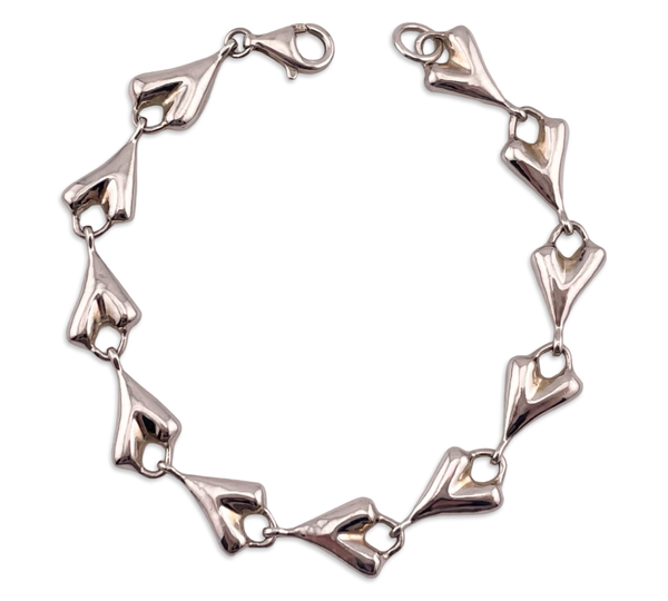 sterling silver Robert Lee Morris RLM Studio heavy stoneless chunky link bracelet