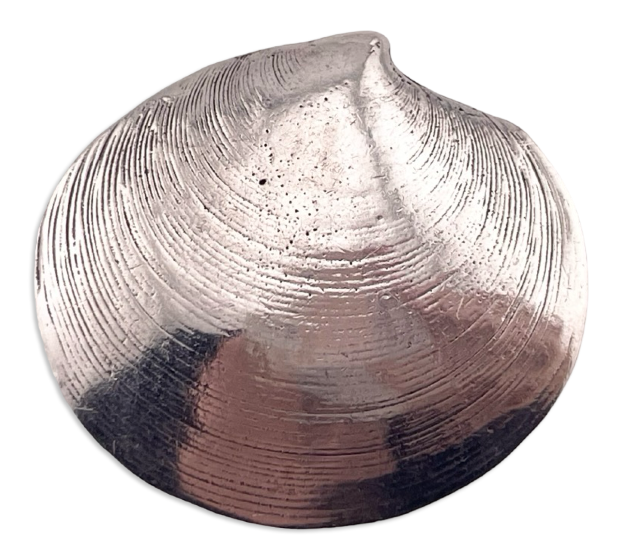 sterling silver Mignon Faget artisan quahog clam shell pendant