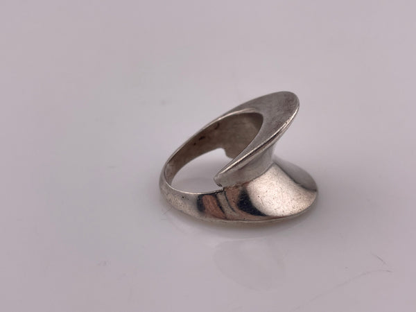 size 7 sterling silver chunky stoneless ring