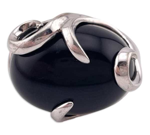 size 6.25 sterling silver onyx ring