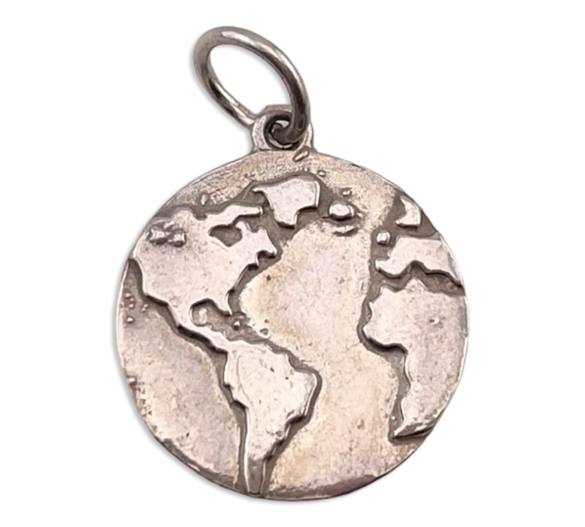 sterling silver world peace Earth dove pendant